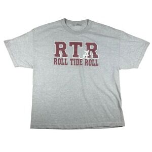 Alabama Crimson Tide RTR Roll Tide Roll Gray T-Shirt Mens 2XL TCX Apparel Bama